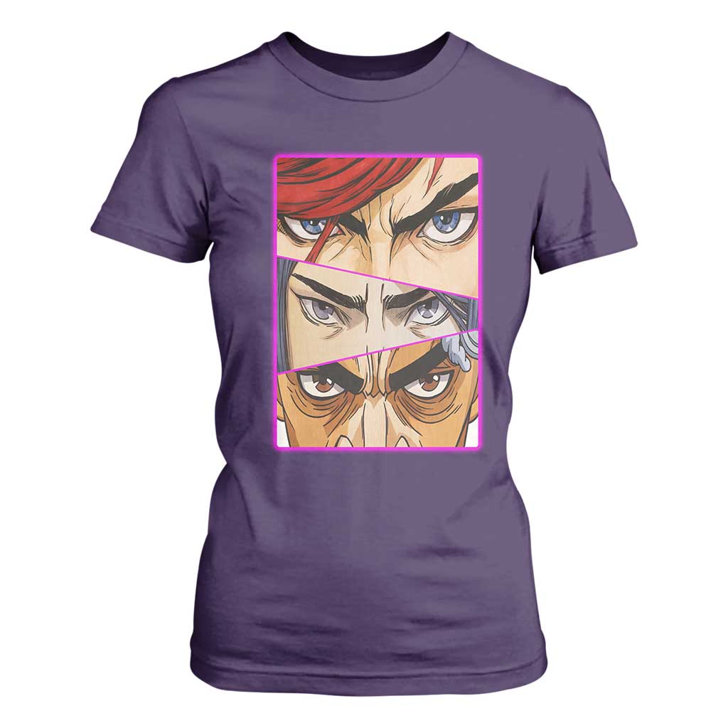 Futuristic Legends Anime Eyes T Shirt For Women Gift For League Gamer Fans TS12 Purple Print Your Wear