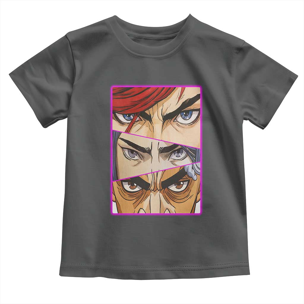 Futuristic Legends Anime Eyes Toddler T Shirt Gift For League Gamer Fans TS12 Dark Heather Print Your Wear