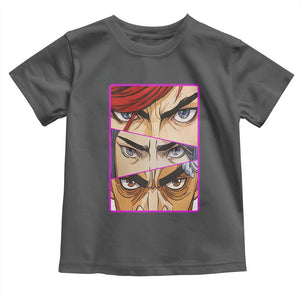 Futuristic Legends Anime Eyes Toddler T Shirt Gift For League Gamer Fans TS12 Dark Heather Print Your Wear