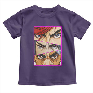 Futuristic Legends Anime Eyes Toddler T Shirt Gift For League Gamer Fans TS12 Purple Print Your Wear