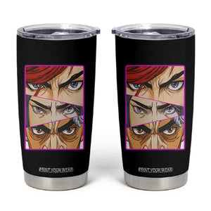 Futuristic Legends Anime Eyes Tumbler Cup Gift For League Gamer Fans TS12 Black Print Your Wear