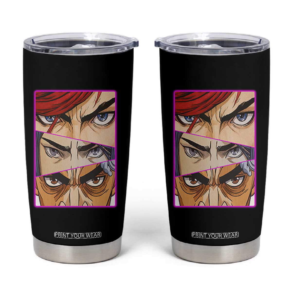 Futuristic Legends Anime Eyes Tumbler Cup Gift For League Gamer Fans TS12 Black Print Your Wear