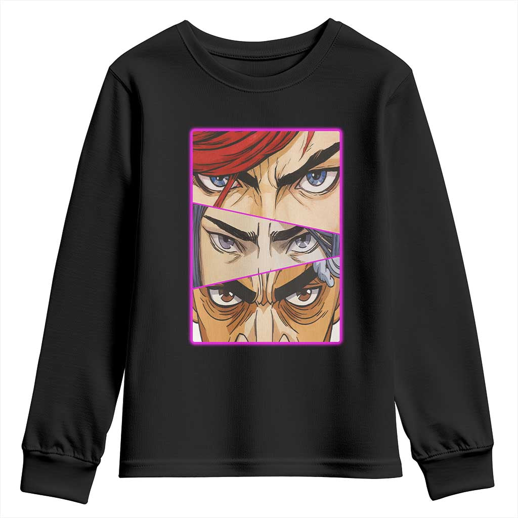 Futuristic Legends Anime Eyes Youth Sweatshirt Gift For League Gamer Fans TS12 Black Print Your Wear
