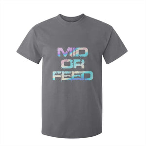 Mid Or Feed Iridescent Effect T Shirt For Kid Funny Game Lover Gift TS12 Charcoal Print Your Wear