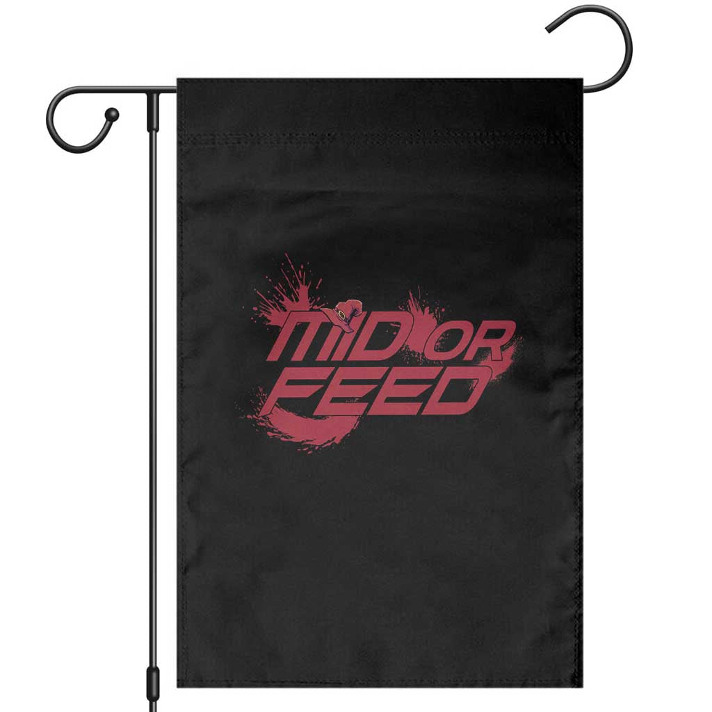 Mid Or Feed Holographic Witch Hat Garden Flag Funny Game Lover Gift TS12 Black Print Your Wear
