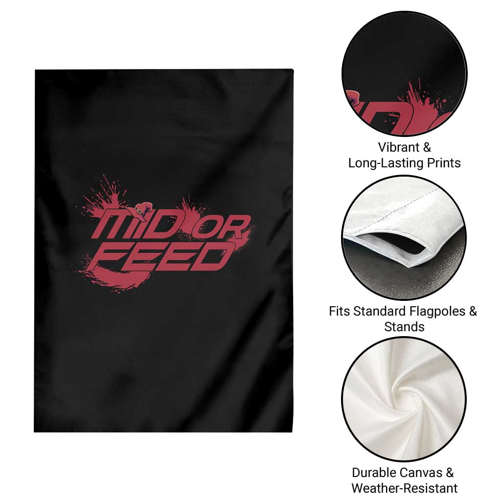 Mid Or Feed Holographic Witch Hat Garden Flag Funny Game Lover Gift TS12 Print Your Wear