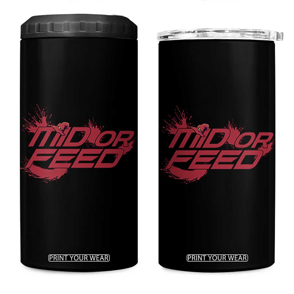 Mid Or Feed Holographic Witch Hat 4 in 1 Can Cooler Tumbler Funny Game Lover Gift TS12 One Size: 16 oz Black Print Your Wear