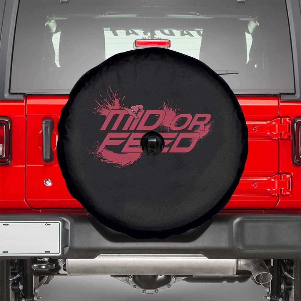 Mid Or Feed Holographic Witch Hat Spare Tire Cover Funny Game Lover Gift TS12 Black Print Your Wear