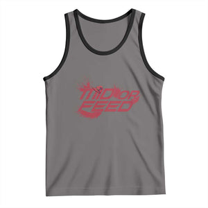 Mid Or Feed Holographic Witch Hat Tank Top Funny Game Lover Gift TS12 Deep Heather Black Print Your Wear