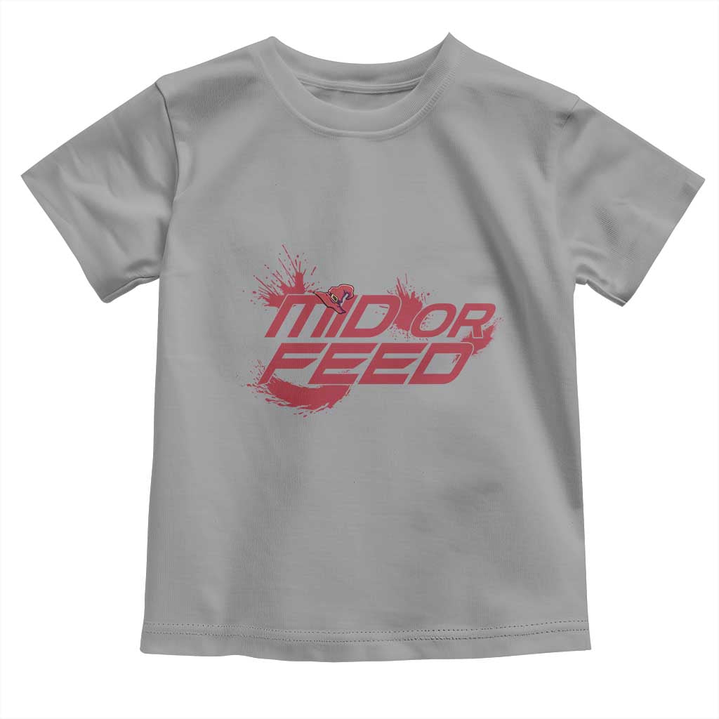 Mid Or Feed Holographic Witch Hat Toddler T Shirt Funny Game Lover Gift TS12 Sport Gray Print Your Wear