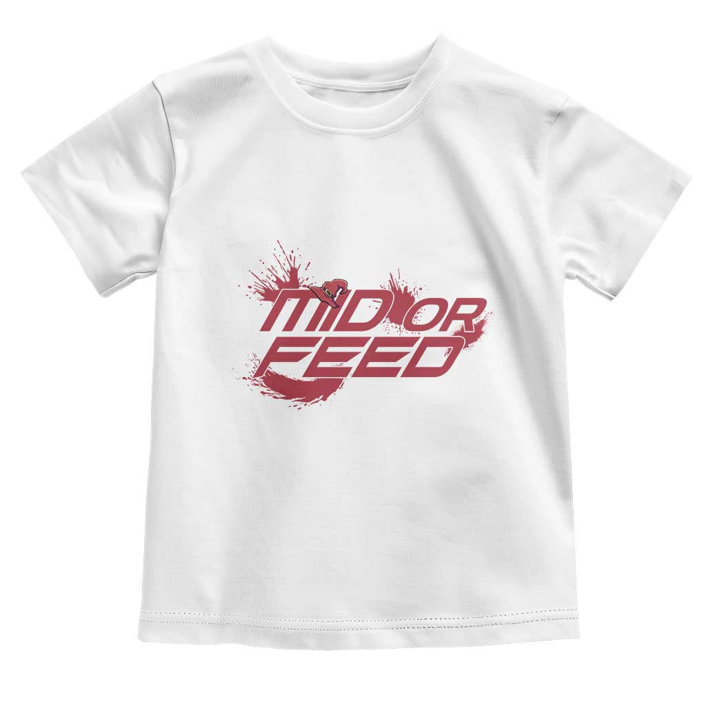 Mid Or Feed Holographic Witch Hat Toddler T Shirt Funny Game Lover Gift TS12 White Print Your Wear