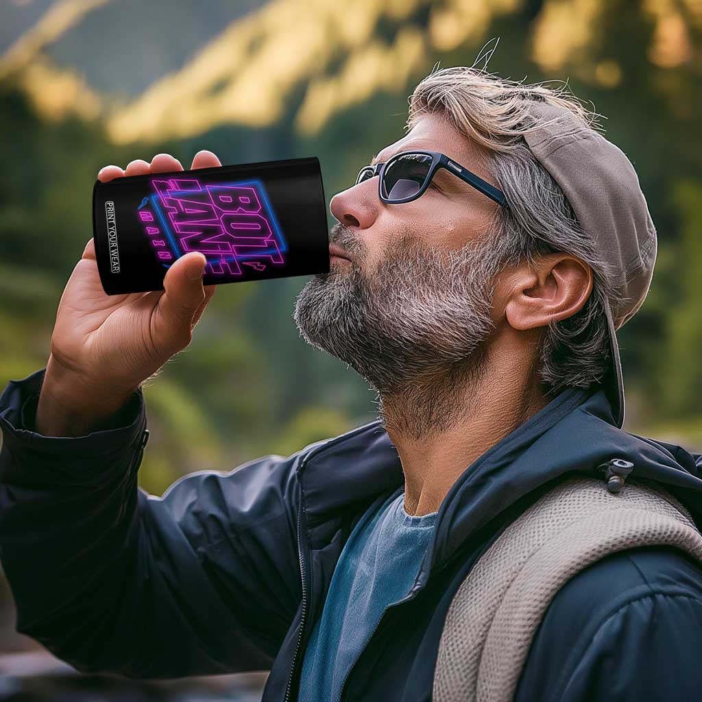 Bot Lane Main Cyberpunk Neon Style 4 in 1 Can Cooler Tumbler Gaming Quote Gift TS12 Print Your Wear