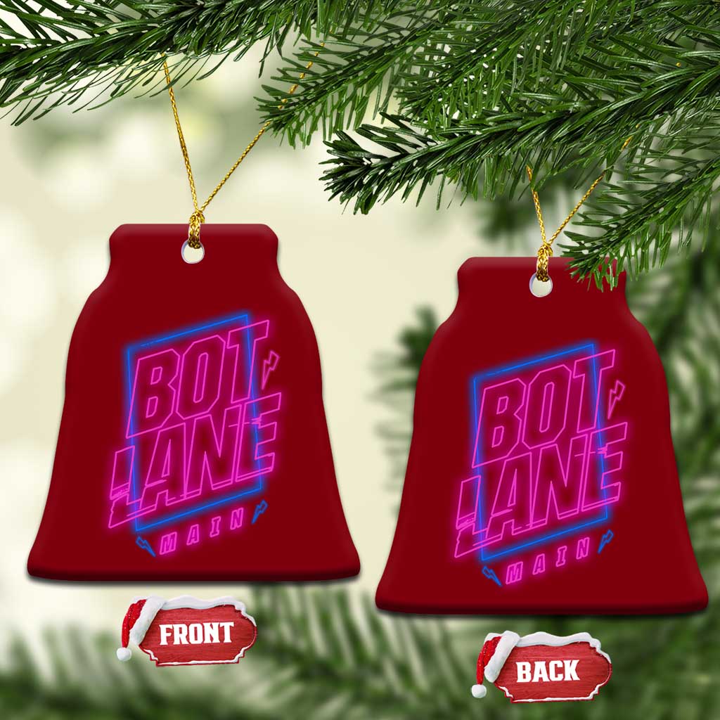 Bot Lane Main Cyberpunk Neon Style Ceramic Ornament Gaming Quote Gift TS12 Print Your Wear