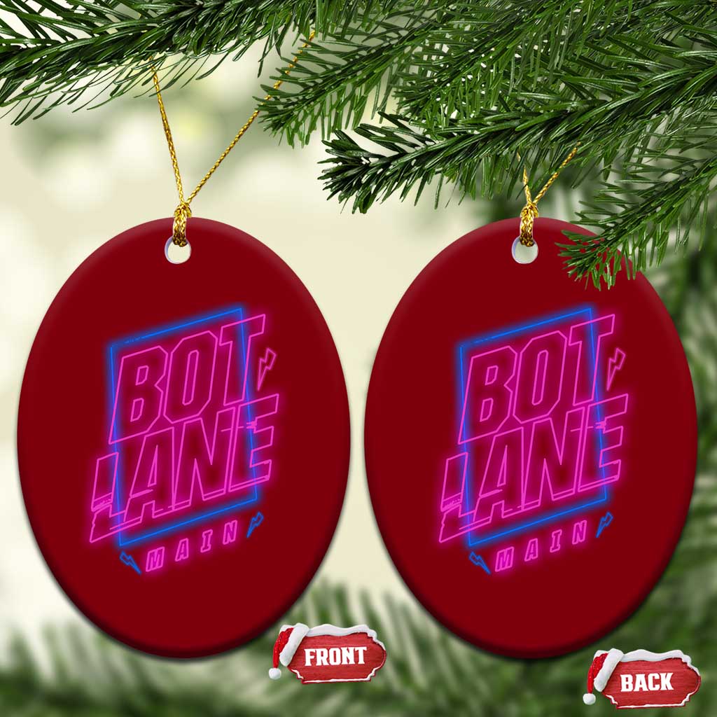 Bot Lane Main Cyberpunk Neon Style Ceramic Ornament Gaming Quote Gift TS12 Print Your Wear