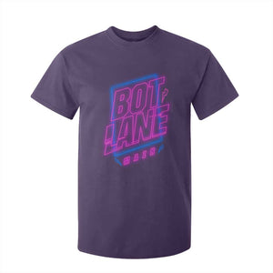 Bot Lane Main Cyberpunk Neon Style T Shirt For Kid Gaming Quote Gift TS12 Purple Print Your Wear