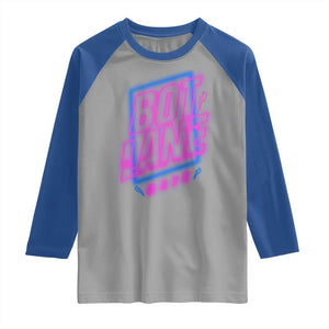 Bot Lane Main Cyberpunk Neon Style Raglan Shirt Gaming Quote Gift TS12 Sport Gray Royal Print Your Wear