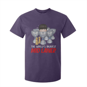 Worlds Okayest Mid Laner T Shirt For Kid Funny Game Lover Gift TS12 Purple Print Your Wear