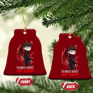 Worlds Okayest Mid Laner Ceramic Ornament Funny Gift For Gamer TS12 Print Your Wear