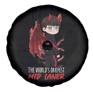 Worlds Okayest Mid Laner Spare Tire Cover Funny Gift For Gamer TS12 Print Your Wear