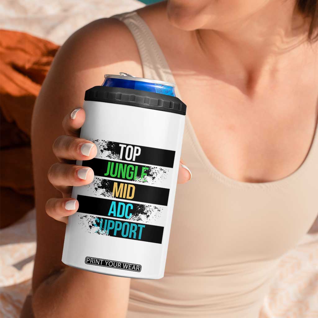 Gaming Humor 5 Roles 4 in 1 Can Cooler Tumbler Quote For Gamer Lovers TS12 Print Your Wear