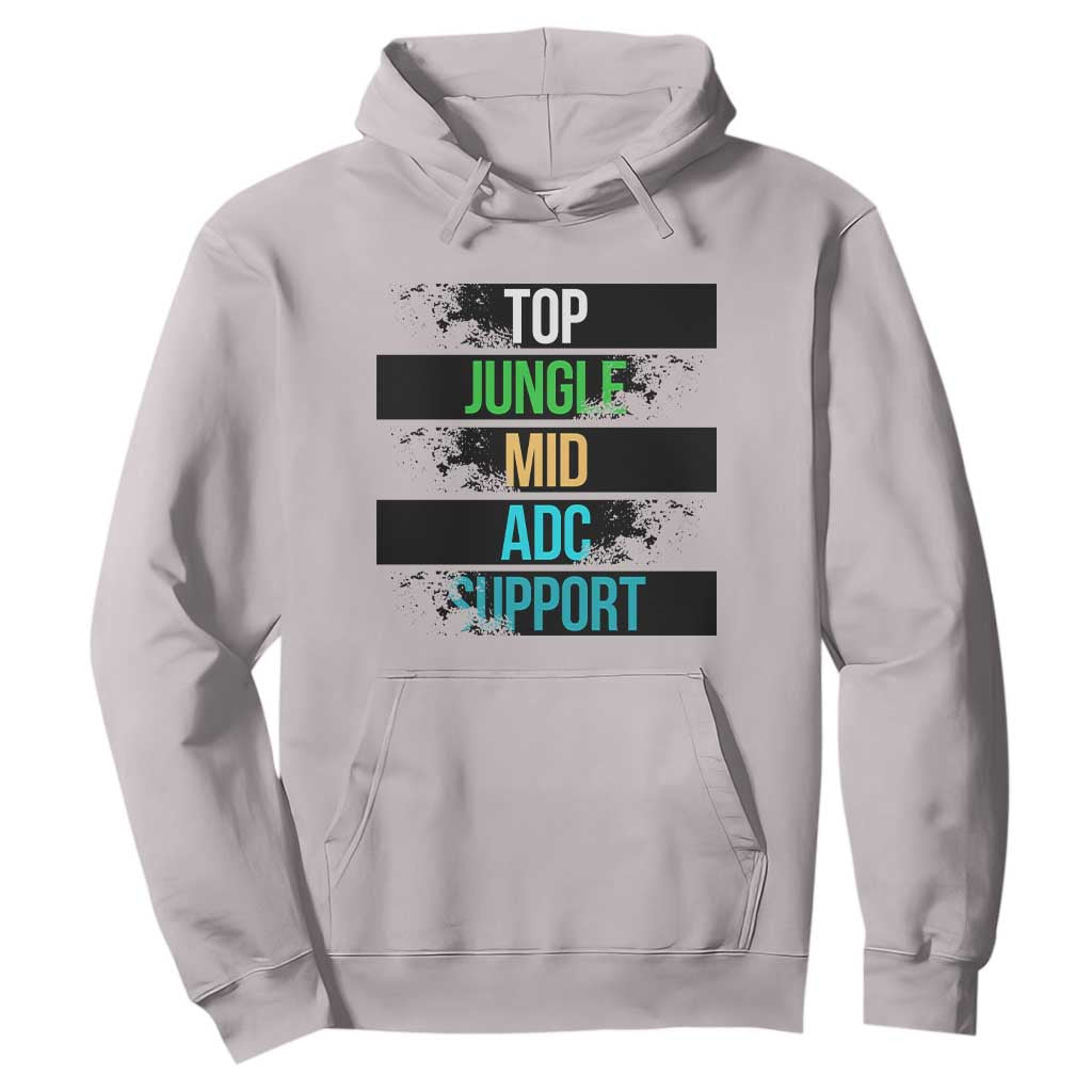 Gaming Humor 5 Roles Hoodie Quote For Gamer Lovers TS12 Ice Gray Print Your Wear