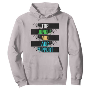 Gaming Humor 5 Roles Hoodie Quote For Gamer Lovers TS12 Ice Gray Print Your Wear