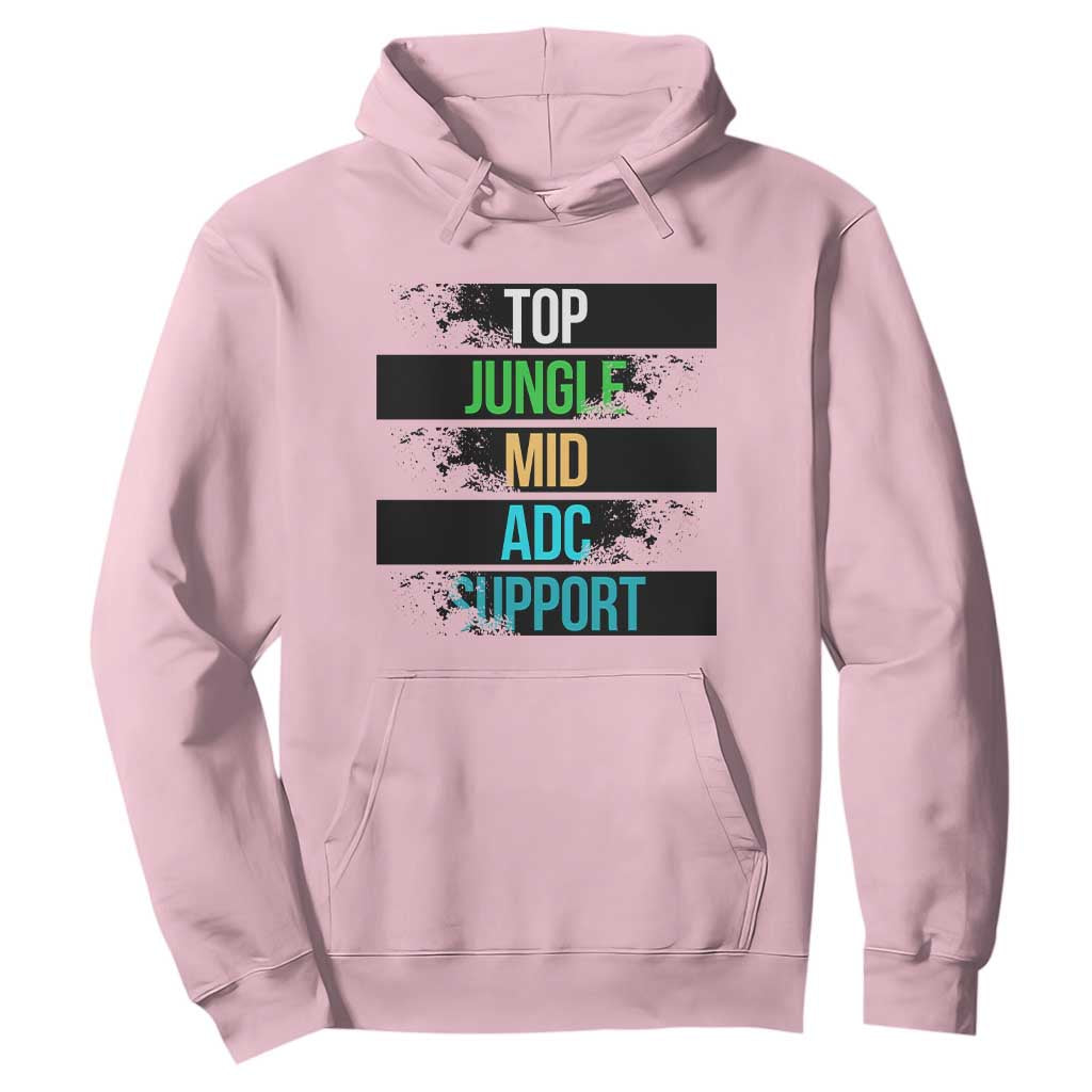 Gaming Humor 5 Roles Hoodie Quote For Gamer Lovers TS12 Light Pink Print Your Wear