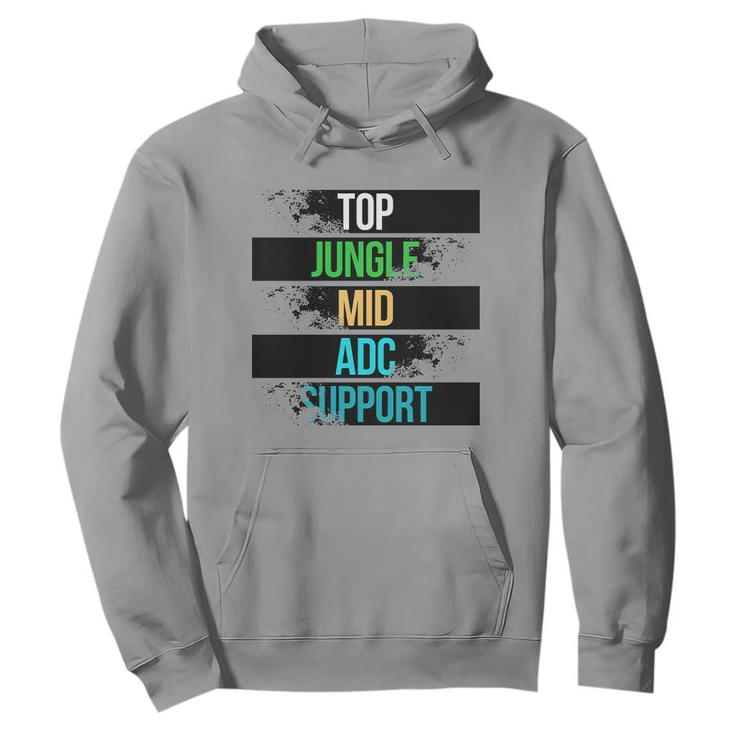 Gaming Humor 5 Roles Hoodie Quote For Gamer Lovers TS12 Sport Gray Print Your Wear