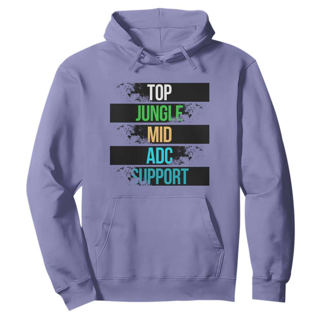 Gaming Humor 5 Roles Hoodie Quote For Gamer Lovers TS12 Violet Print Your Wear