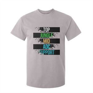 Gaming Humor 5 Roles T Shirt For Kid Quote For Gamer Lovers TS12 Ice Gray Print Your Wear