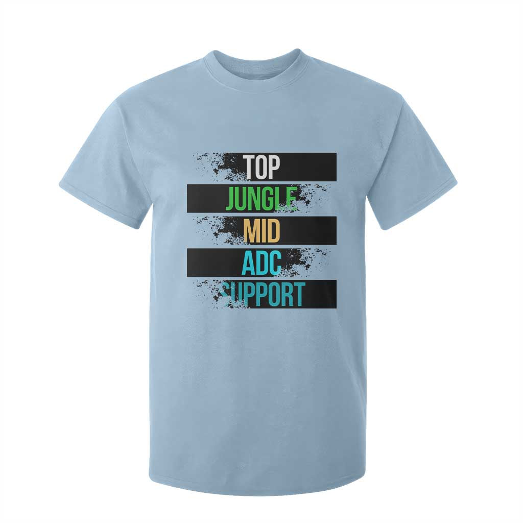 Gaming Humor 5 Roles T Shirt For Kid Quote For Gamer Lovers TS12 Light Blue Print Your Wear