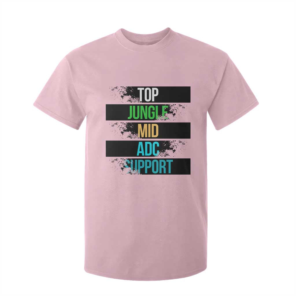 Gaming Humor 5 Roles T Shirt For Kid Quote For Gamer Lovers TS12 Light Pink Print Your Wear