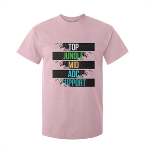 Gaming Humor 5 Roles T Shirt For Kid Quote For Gamer Lovers TS12 Light Pink Print Your Wear