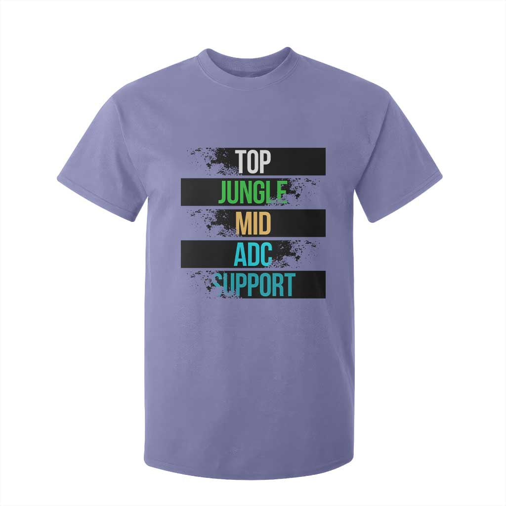 Gaming Humor 5 Roles T Shirt For Kid Quote For Gamer Lovers TS12 Violet Print Your Wear