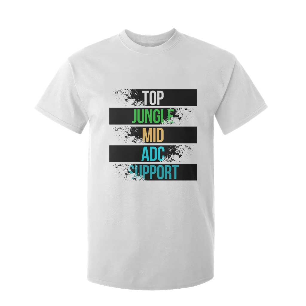 Gaming Humor 5 Roles T Shirt For Kid Quote For Gamer Lovers TS12 White Print Your Wear