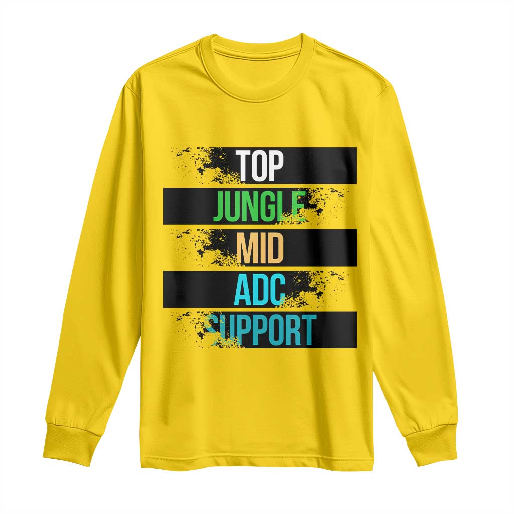 Gaming Humor 5 Roles Long Sleeve Shirt Quote For Gamer Lovers - Print Your Wear