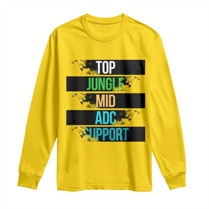 Gaming Humor 5 Roles Long Sleeve Shirt Quote For Gamer Lovers - Print Your Wear