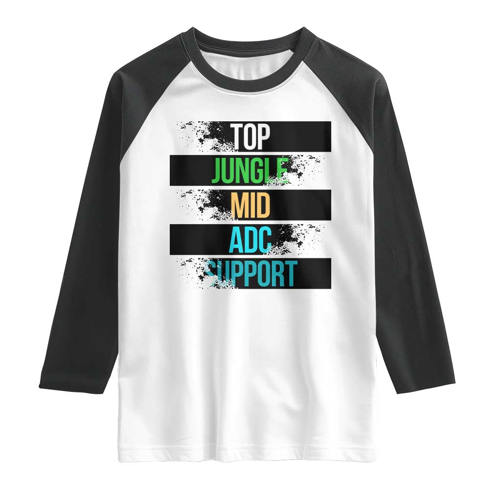 Gaming Humor 5 Roles Raglan Shirt Quote For Gamer Lovers - Print Your Wear