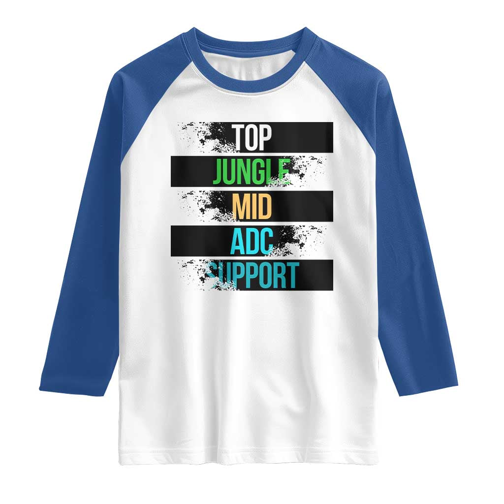 Gaming Humor 5 Roles Raglan Shirt Quote For Gamer Lovers - Print Your Wear