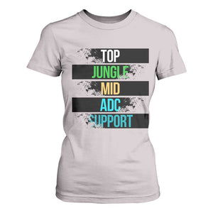 Gaming Humor 5 Roles T Shirt For Women Quote For Gamer Lovers TS12 Ice Gray Print Your Wear