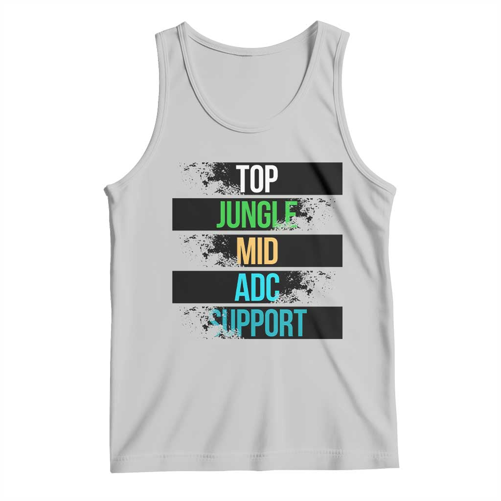 Gaming Humor 5 Roles Tank Top Quote For Gamer Lovers TS12 Ash Print Your Wear