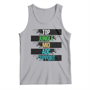Gaming Humor 5 Roles Tank Top Quote For Gamer Lovers TS12 Athletic Heather Print Your Wear