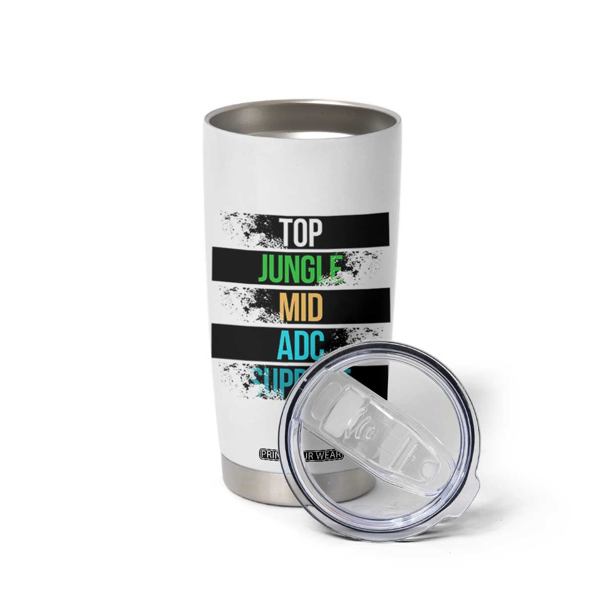 Gaming Humor 5 Roles Tumbler Cup Quote For Gamer Lovers - Print Your Wear