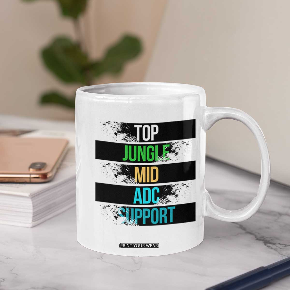 Gaming Humor 5 Roles Coffee Mug Quote For Gamer Lovers - Print Your Wear