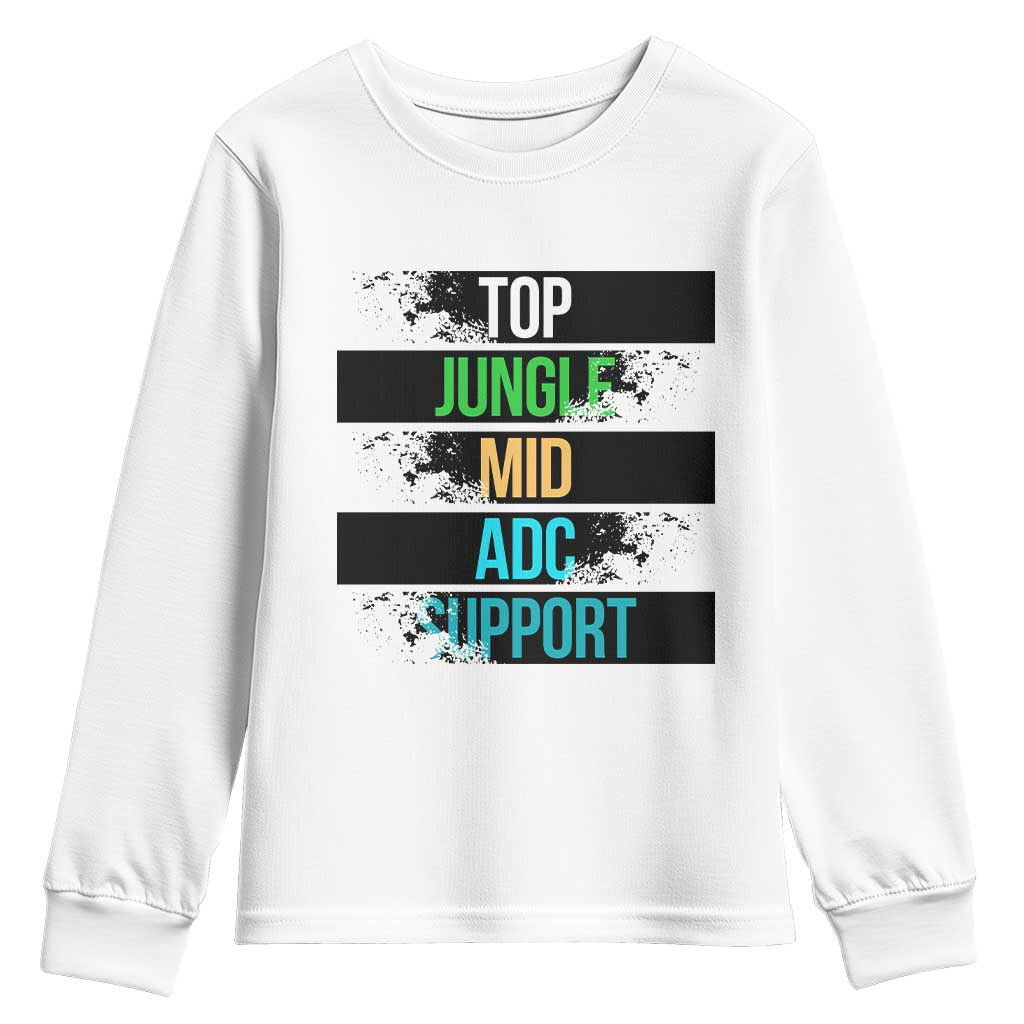 Gaming Humor 5 Roles Youth Sweatshirt Quote For Gamer Lovers - Print Your Wear