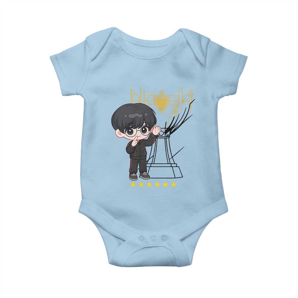 Mid Lane Master Gamer Baby Onesie Gift For Esports Fan TS12 Light Blue Print Your Wear