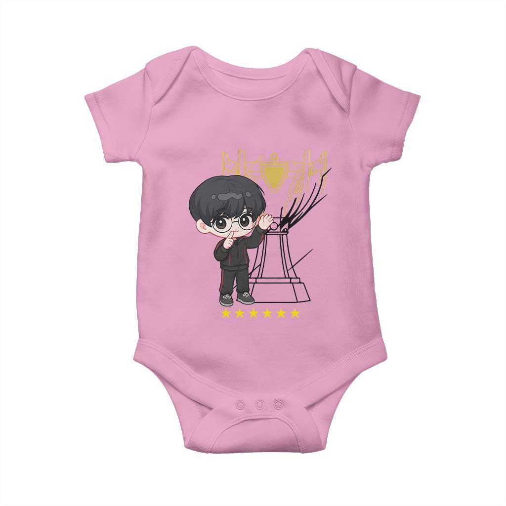 Mid Lane Master Gamer Baby Onesie Gift For Esports Fan TS12 Light Pink Print Your Wear