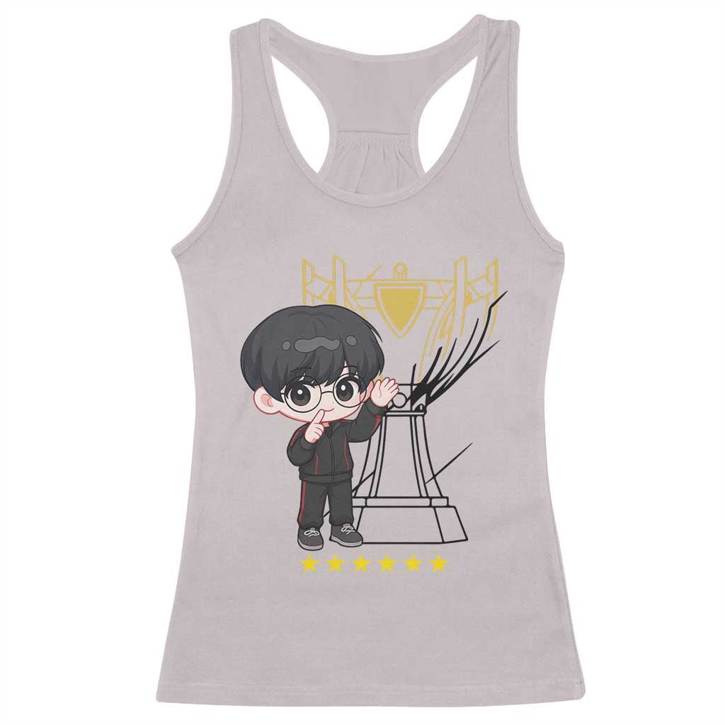 Mid Lane Master Gamer Racerback Tank Top Gift For Esports Fan TS12 Ice Gray Print Your Wear