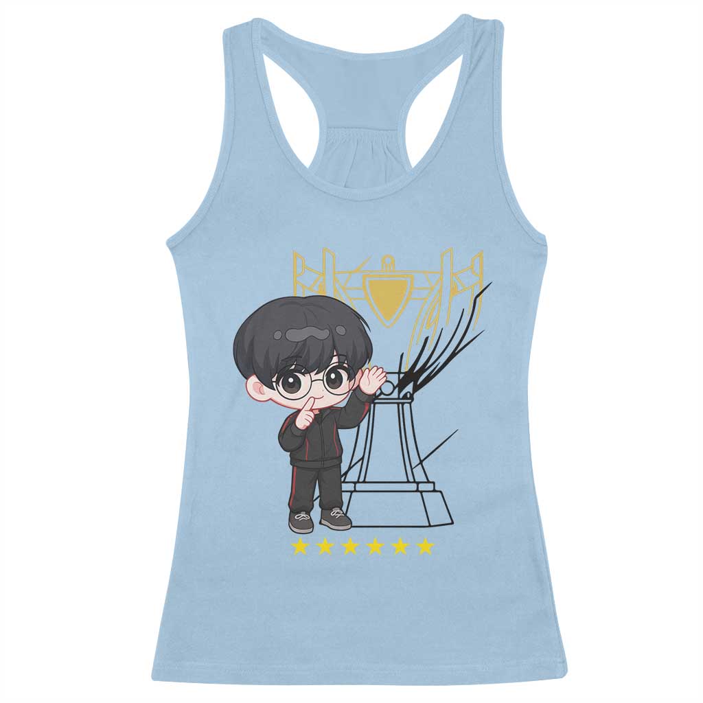 Mid Lane Master Gamer Racerback Tank Top Gift For Esports Fan TS12 Light Blue Print Your Wear