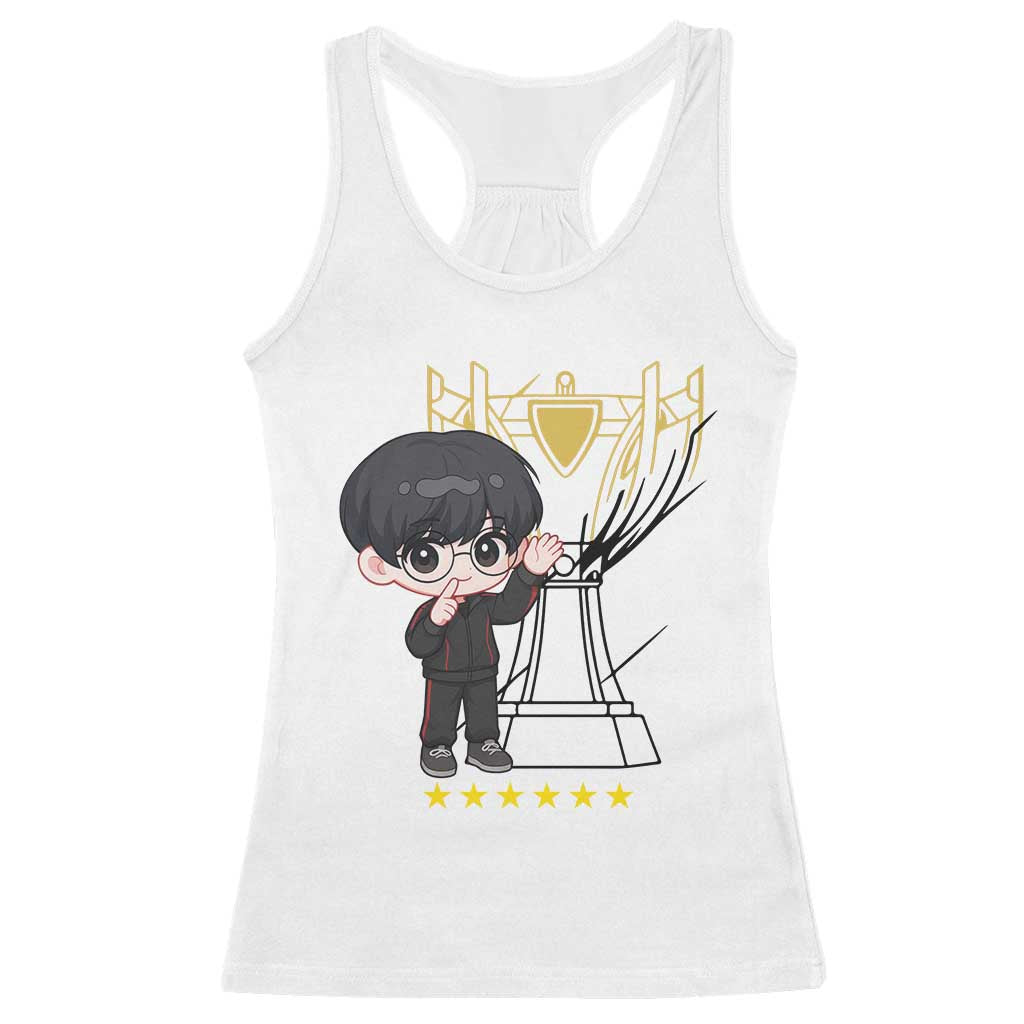 Mid Lane Master Gamer Racerback Tank Top Gift For Esports Fan TS12 White Print Your Wear